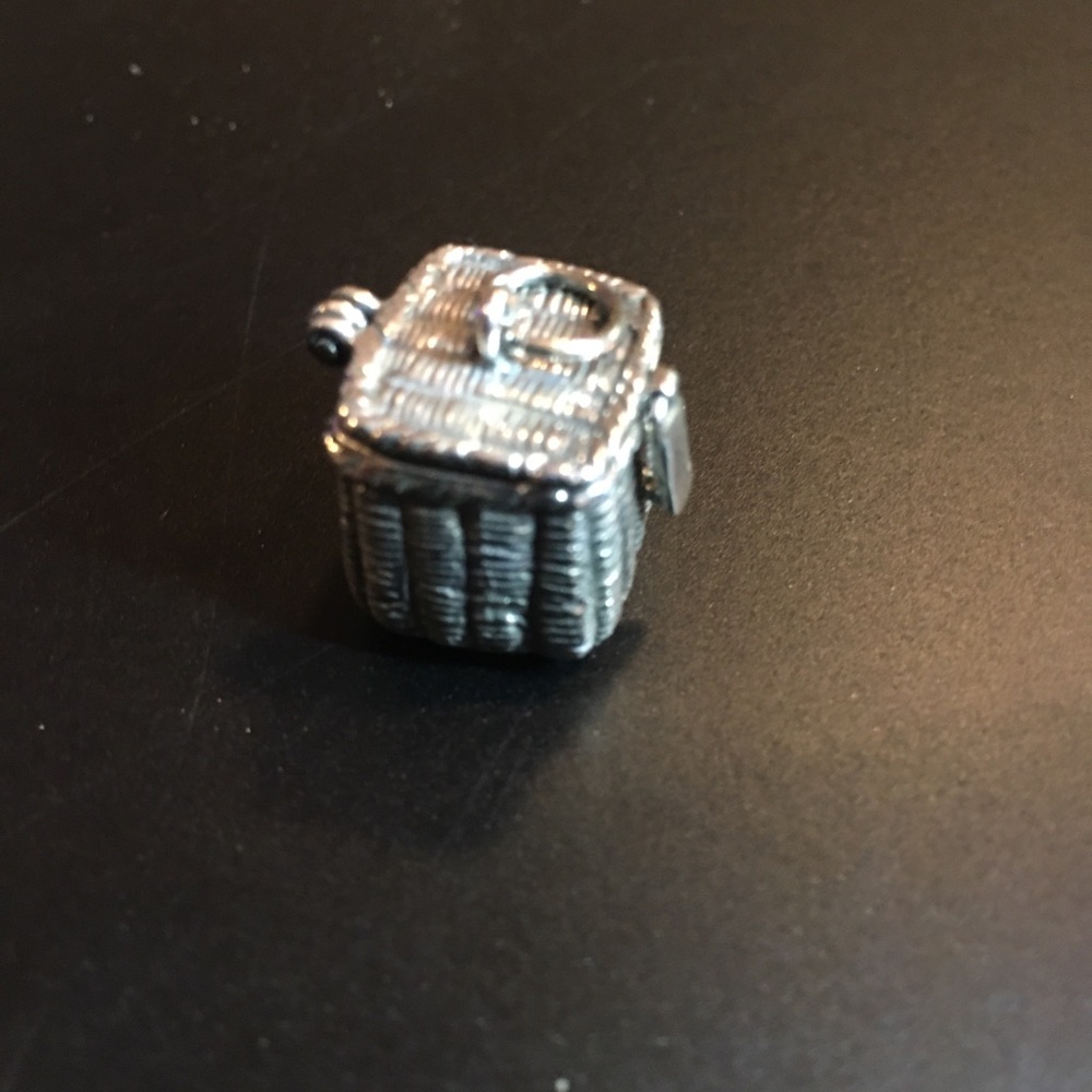 Sterling Silver Basket Charm